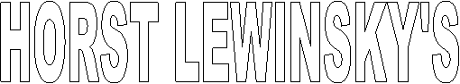 HORST LEWINSKY'S